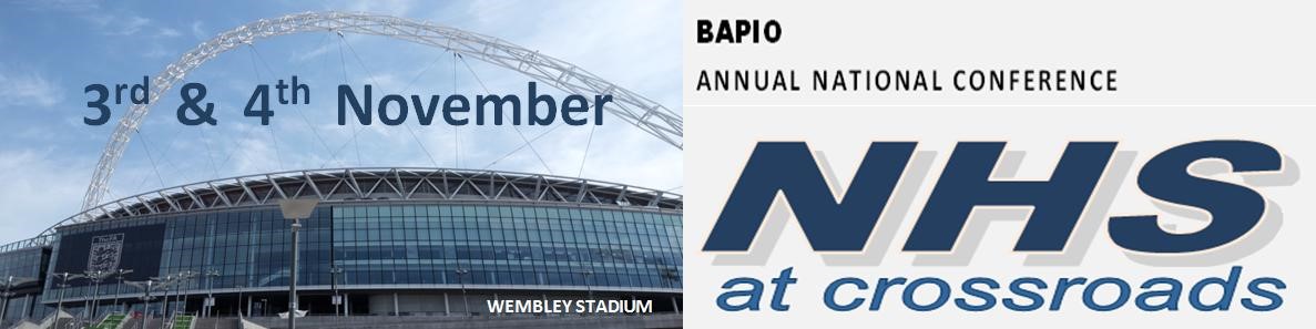 BAPIO ANNUAL CONFERENCE AND AWARDS AT WEMBLEY STADIUM